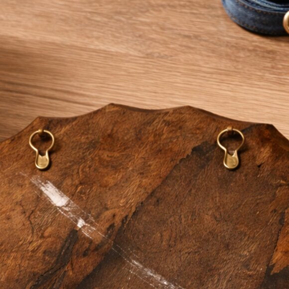 🐾 Wooden Wall Hook with Teal Paw Print 🐾 - Picture 4 of 4